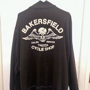 Lucky Brand Triumph motorcycle zip up men’s jacket